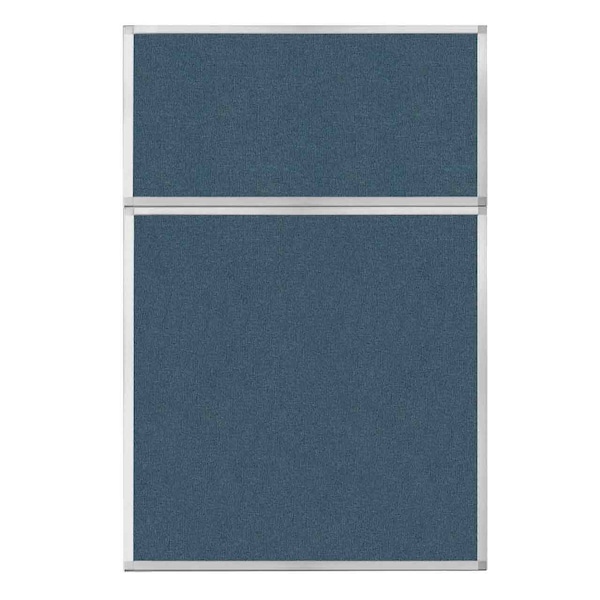 Hush Panel Configurable Cubicle Partition 4' x 6' Caribbean Fabric